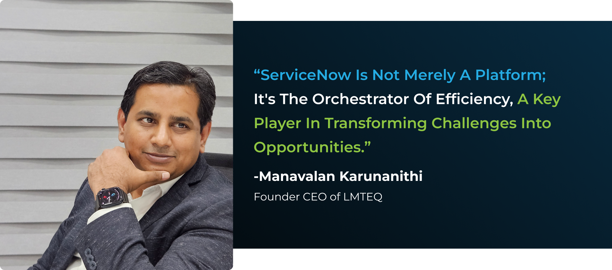 ServiceNow is not merely a platform