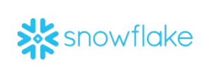 snowflake logo Snowflake logo displayed prominently on a black background, symbolizing the LMTEQ partnership with Snowflake.